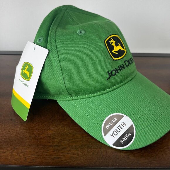 Retro John Deere Youth Hat OS New With Tags - Picture 2 of 3